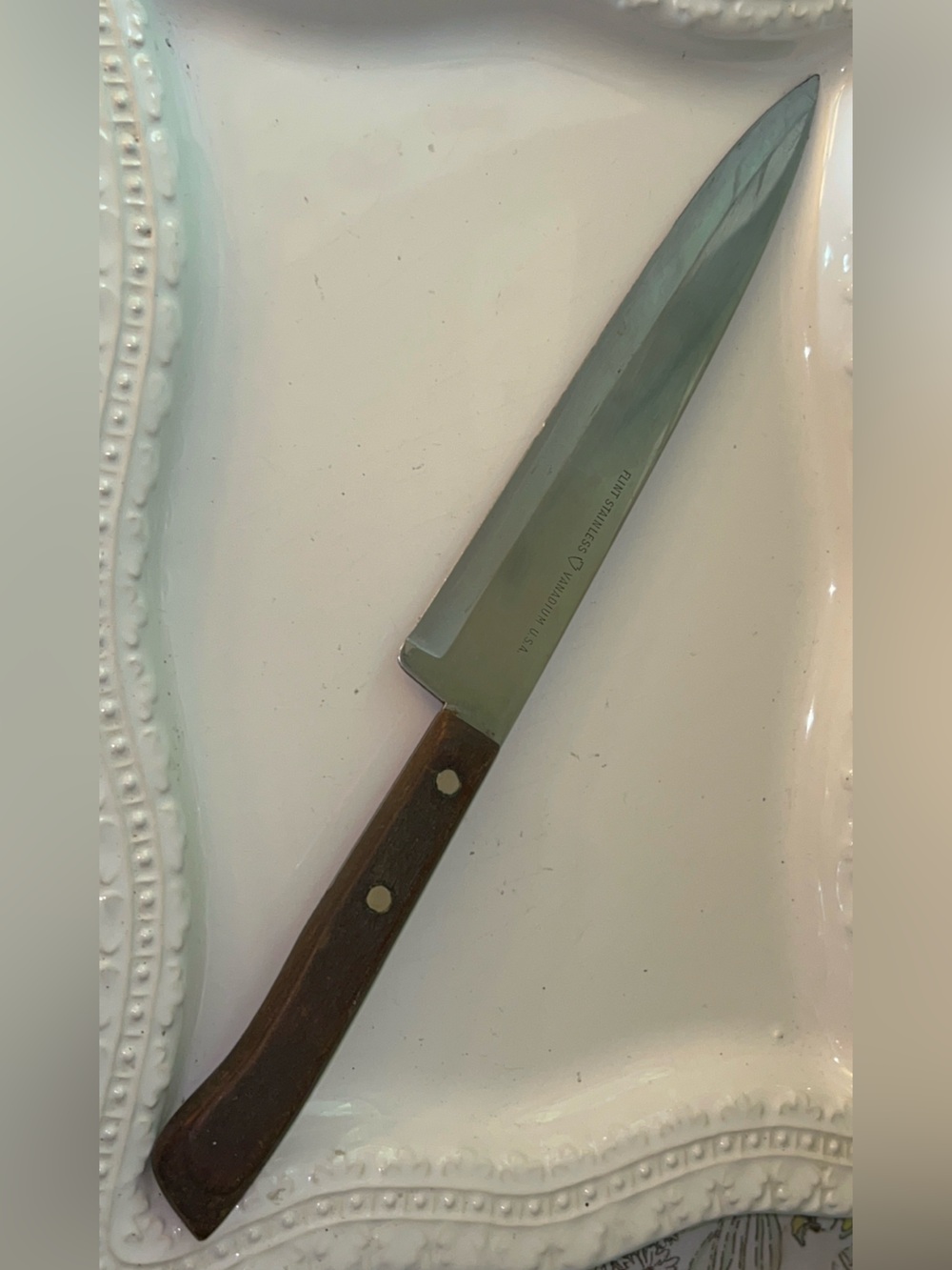 EKCO Flint Vintage Stainless Vanadium Kitchen Knife 13 inch